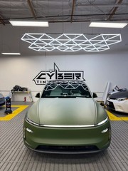 Tesla Model Y 2025-UP PreCut Paint Protection Film Wrap Matte Military Green PPF