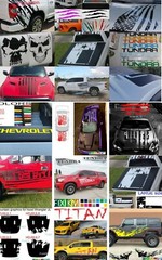 ✔️ LARGE AMERICAN FLAG vinyl decal graphics on ROOF your truck or car