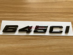 Gloss Black 3D ABS Letters Trunk 645ci Emblem Rear Badge for BMW 2017-2022 645ci