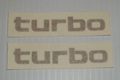 New Toyota Turbo Logo Decal Pair Door Handles Celica Supra MR2 Corolla AE86 TRD