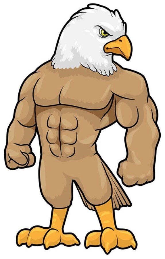 Bodybuilding Crossfit Eagle Self-adhesive Vinyl Decal