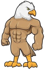 Bodybuilding Crossfit Eagle Self-adhesive Vinyl Decal