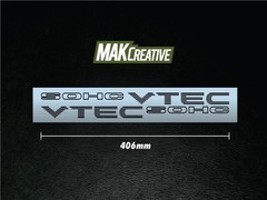 SOHC Vtec Stickers X 2 Black vinyl Decals Honda Civic Prelude CRX Si EG EK EM