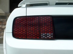 2005-2009 Ford Mustang Honeycomb Taillight Decals Vinyl Graphics Stickers 05-09