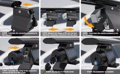2PCS for Nissan Altima Lockable Roof Rail Rack Rooftop Luggage Sedan