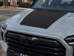 Matte Black Anti Glare Hood Decal for 2022-2026 Toyota Tundra Premium Cast Vinyl
