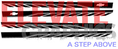 Fits Chevy Silverado Side Rocker Two Graphics Vinyl Stripes 3m Decals 2014-2023