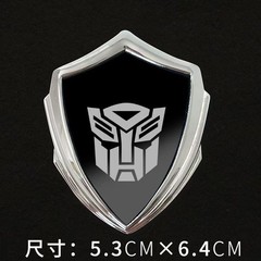 3D Metal Transformers Autobot Deception Car Badge Emblem Shield Decal Sticker