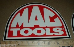 Mac Tools Tool box New Nascar Original NOS drag racing decal sticker 7″ inch