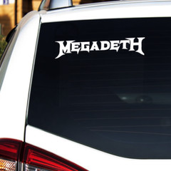 Megadeth Decal/Sticker-CHOOSE SIZE & COLOR-Logo-Car-Truck-Window-Wall-Laptop