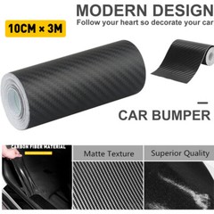 Car Door Protector Scuff Stick Sill Cover Antiscratch Carbon Fiber Sticker 10CM