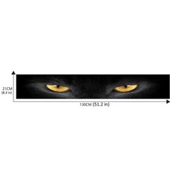 Car Eye Leopard Sticker Decal Graphics Sunshade Decor For Front Rear Windshield