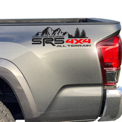 SR5 4X4 All Terrain Tacoma Mountain Toyota Truck vinyl decals sticker 2013-2023
