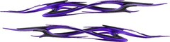 70″ SET PURPLE Auto Flames Vinyl Boat Car Truck Trailer Graphics Decals Sticker