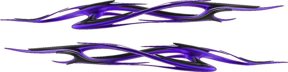 PURPLE Auto Flames Vinyl Boat Car Truck Trailer Graphics Decals Stickers 50″ SET