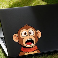 Surprised Animal Stickers Vinyl Waterproof Personalized for Window Laptop Wall