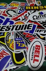 60 Mixed Random Sticker Decal Bike ATV Car Race Helmet Motocross Stickers Lot