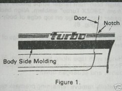 New 1982-1983 Datsun 280ZX Turbo Multi Lined Side Stripe Kit S130 Fairlady Z