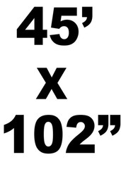 Trailer Length 45′ and Height 102″ Truck Safety Decal Choose Color 8.0″ x 11.2″