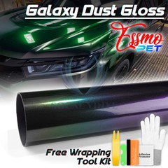 ESSMO PET Galaxy Dust Gloss Aurora Green Car Vehicle Vinyl Wrap Decal Sticker