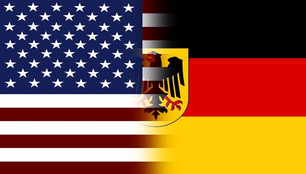American Germany Flag Decal Eagle Crest German Deutschland Vinyl Sticker VAR