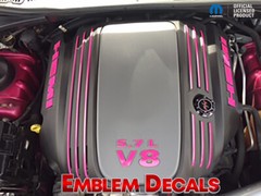 Jeep Grand Cherokee 5.7L V8 Hemi Engine Decals 2009 2010 11 12 13 14 15 16 17