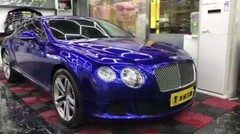 High Gloss Glossy Blue Vinyl Film Wrap Sticker Decal DIY Bubble Free Air Release