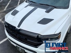 2019-2024 For Ram 1500 Decals Hood Beam 3m Vinyl Stripes Stickers Auto Graphics