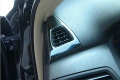 Black Titanium Dashboard Side Vent Overlay Cover For Honda Accord 8th 2008-2013