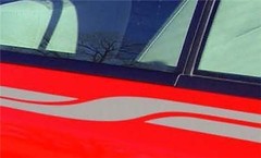CROSSOVER Upper Body Stripes Decals (Pro Vinyl) for Dodge Ram 1500 Truck