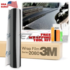 Genuine 3M 2080 Series G212 Gloss Black Metallic Vinyl Wrap Vehicle Film Decal