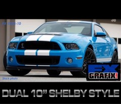 2013 – 2014 Ford Mustang Shelby Lemans Roush Style Rally Stripes Dealer Quality