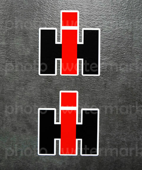 2pc IH INTERNATIONAL HARVESTER sticker decal Tractor Truck Farm Window Pick Size