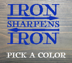 Iron Sharpens Iron Sticker Decal Die Cut Tactical Spartan Race Gym Work Out XO