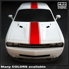 Dodge Challenger Redline Style Center Stripes Decals 2011 2012 2013 2014