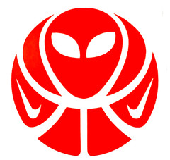 Wemby Alien Orange Vinyl Decal 4×4 Inches Transfer Sticker For Cars 2/22