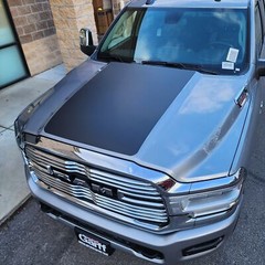 Fits 19-2024 2500/3500 Ram Bighorn Vinyl Srickers Decals Hood Plain Graphics