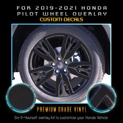 For 2019-2021 Honda Pilot Wheel Overlay Graphic Decal – Matte Vinyl