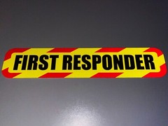 Reflective 60cm FIRST RESPONDER CHEVRONS Car Van Pickup Truck Stickers Reflector