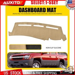 Beige Dash Cover Mat Dashboard Pad for Chevy Silverado 2500 Tahoe 2001-2006 1-5X