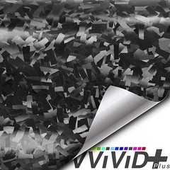 VVivid 2022 VVivid+ Black Forged Carbon (Confetti) Vinyl Car Wrap Film | V484