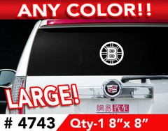 BOSTON BRUINS AUTO / WALL LARGE DECAL STICKER 8″w x 8″h Any Color
