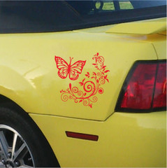 Butterfly Flower Graphics Decals Car Exterior Body Vinyl Sticker DIY Decoration