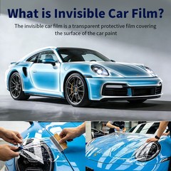 7.5mil TPU PPF Clear Gloss Paint Protection Film Invisible Scratches Shield Bra