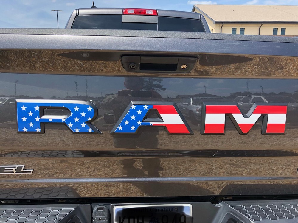 RAM 1500 Tailgate Emblem Decals 2025 USA Designs & Solid Color