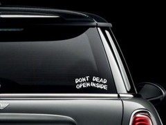 Dont Open Dead Inside Vinyl Window Decal Bumper Sticker US Seller