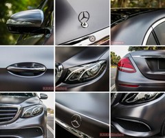 Entire Car Wrap Pearl Metal Satin Chrome Vinyl Steel Sticker Decal Tan Grey ABUS