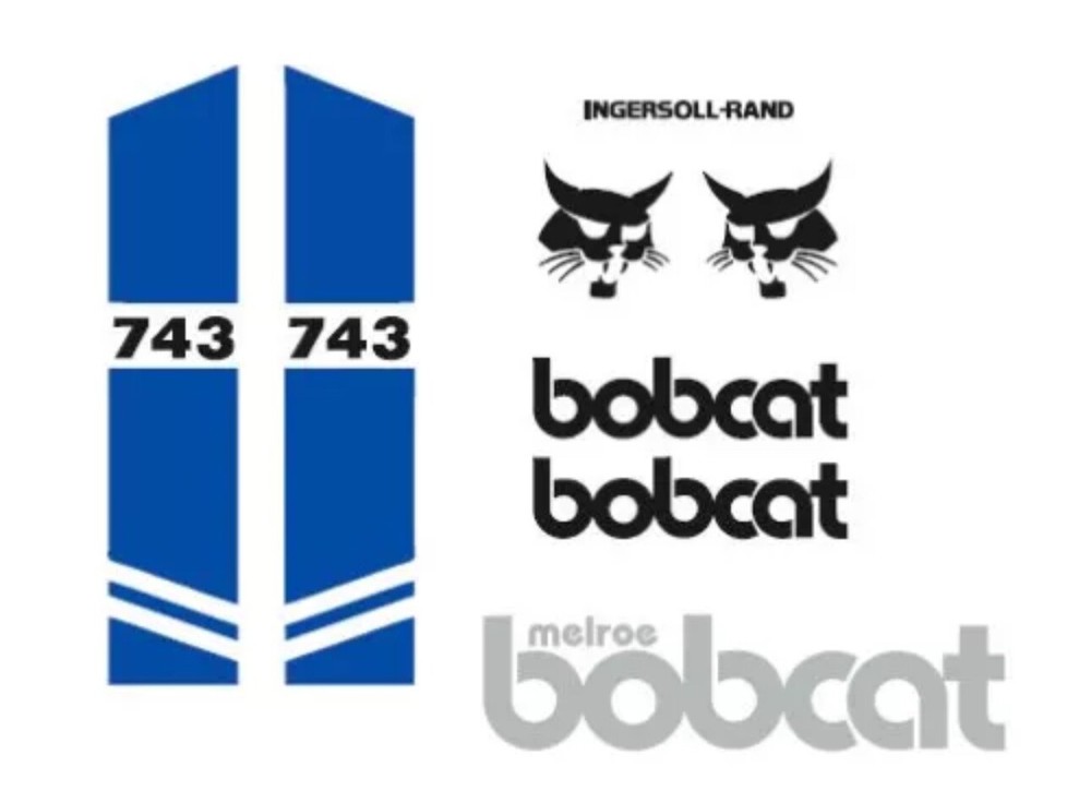 BOBCAT 743 NEW FULL DECAL SET STICKER KIT B2S GRAPHIC Free shipping.