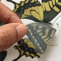 Creative Car Decals Butterfly Flower Left Decorative Stickers Scratch Laptop