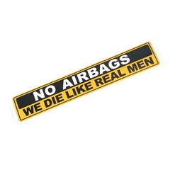 PVC Car Warning Decal Sticker Self-Adhesive Waterproof 16.8cm